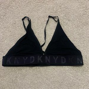 DKNY black triangle bralette